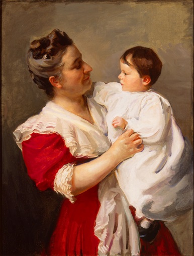 Olive Bagley Mrs Stedman Buttrick and son John 1909 Cecilia Beaux  Milwaukee Art Museum